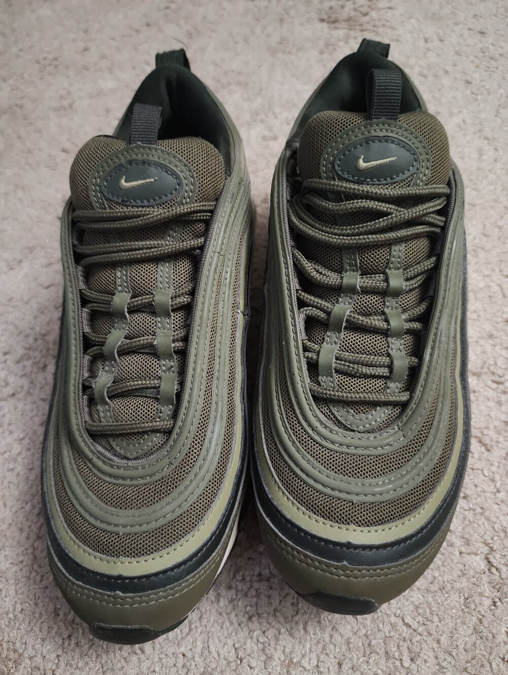 Men's Olive Green Athletic Sneakers